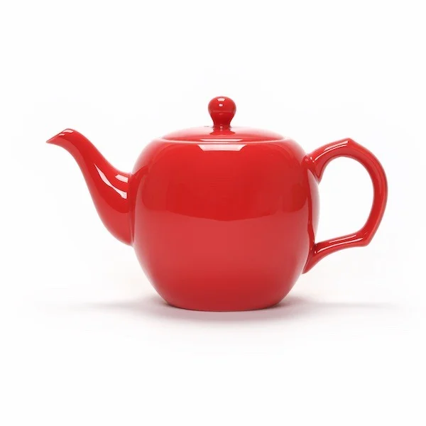 Scarlet Red Tea Pot